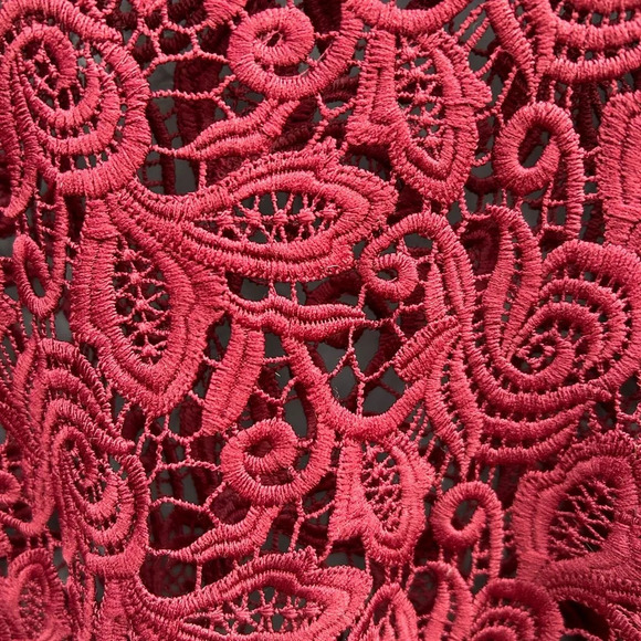 Aritzia  Wilfred Burgundy Lace Sweatshirt, size M - Picture 5 of 7